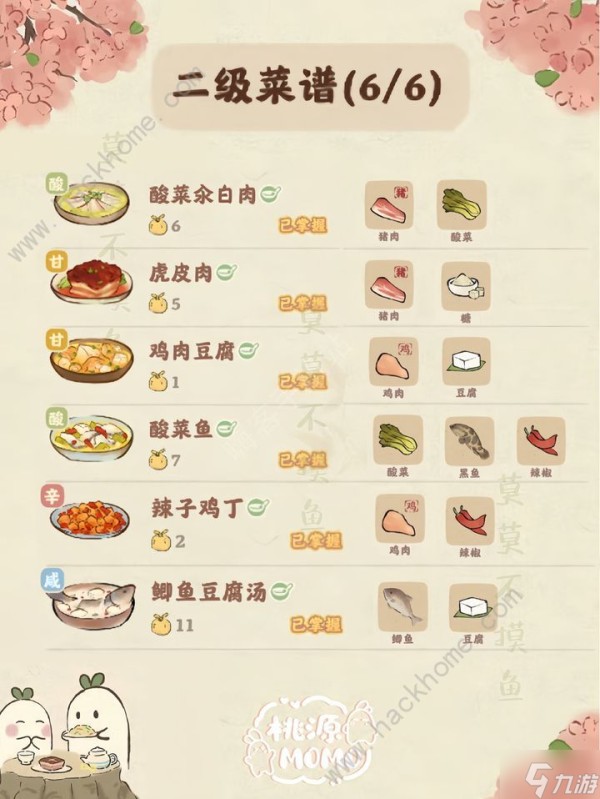 桃源深处有人家家常菜菜谱大全 最新家常菜七八级烹饪食谱一览