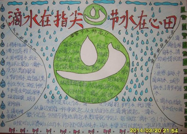 节约用水手抄报