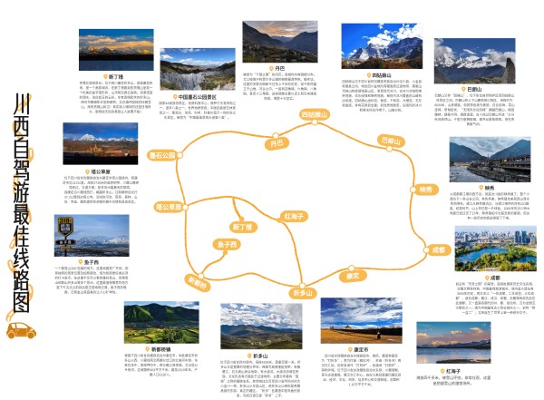 川西自驾游最佳线路图