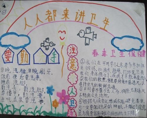 如何养成良好的个人卫生手抄报 个人卫生手抄报