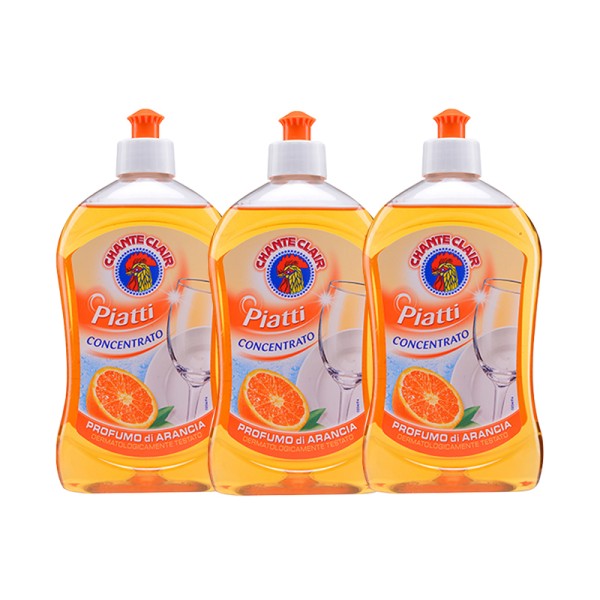 大公鸡头洗洁精香橙味500ml*3瓶洗洁精