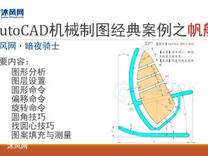 一帆风顺,AutoCAD机械制图经典案例之帆船