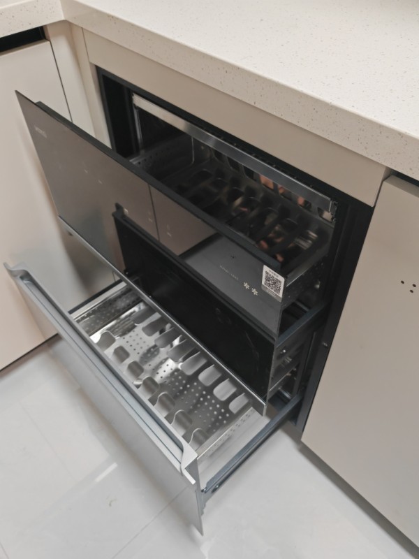 华帝(vatti)100升嵌入式消毒柜家用碗柜智能厨房碗筷餐具消毒机臭氧+紫外线双重消毒二星级标准快速烘干i13025晒单图