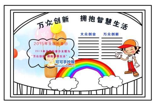 创新科技智慧生活手抄报 科技创新手抄报