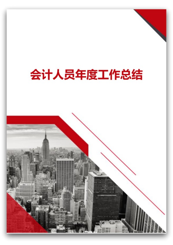 会计人员年度工作总结word