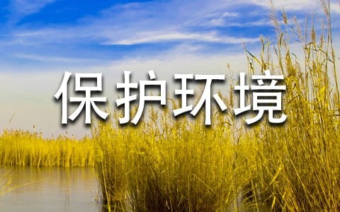 节约资源保护环境作文(7篇)