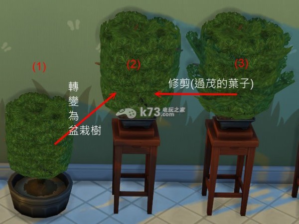 模拟人生4园艺盆栽树种植方法