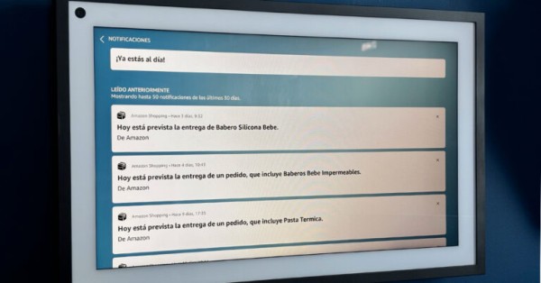 Amazon Echo Show 上的通知 15