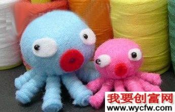 旧衣服制作八爪章鱼