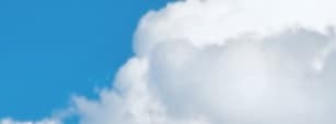 A cloud in a clear sky.