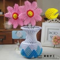 花瓶折纸三角插