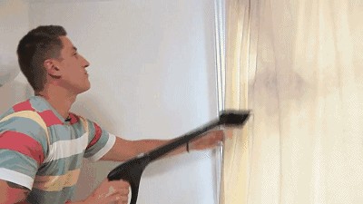窗帘脏了不用拆、不用洗，这样做比洗还干净｜明天有雨后面连晴