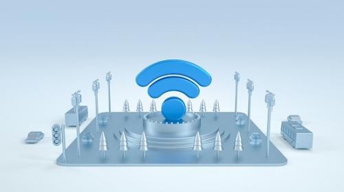 摄图网_401028721_无线Wifi创意场景(企业商用)