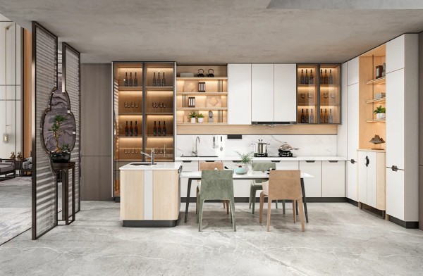 modern-white-and-wood-eat-in-kitchen-design
