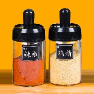 调料盒套装家用收纳盒佐料调味瓶罐子玻璃盐罐日式厨房用品组合装