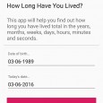 How Long Have I Lived? - 从出生到今天多久了[Android] 4