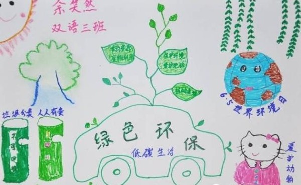 绿色环保手抄报图片大全简单又漂亮绿色环保手抄报图片大全