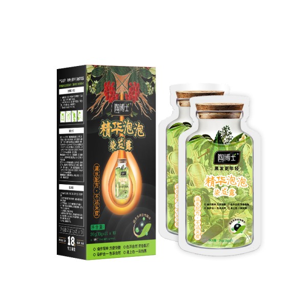 【陶博士】泡沫型自然黑染发剂10袋