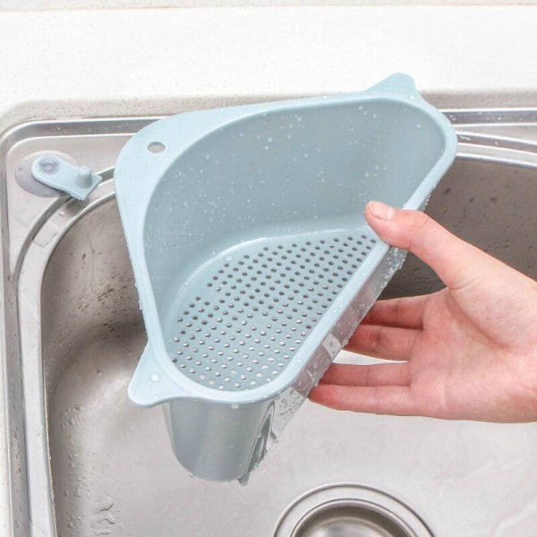 三角漏水篮ciaa三角水沥水篮吸盘挂式厨房盒沥水篮
