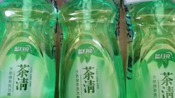 蓝月亮 茶清洗洁精3瓶套装 1kg*3 洗涤灵洗碗果蔬净 餐具净 1kg*3 3kg