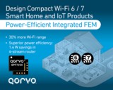 Qorvo® 为智能家居和物联网应用提供大范围、高效率的 Wi-Fi FEM