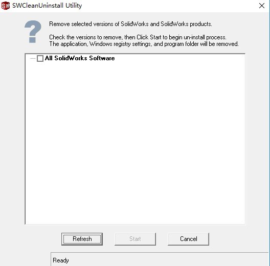 solidworks完全卸载清理工具(swcleanuninstall)(1)