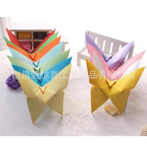 diy纯手工折纸装饰品蝴蝶成品店面布置装