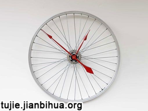 车轮改装挂钟图解
