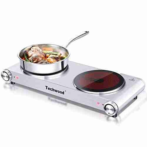 Hot Plate Techwood 1800W Electric B07H9P8759