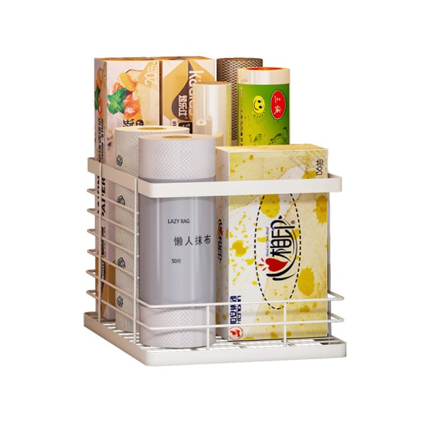 铁艺镂空橱柜厨房锅具零食收纳筐子