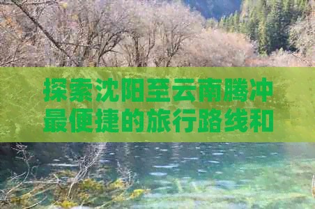探索沈阳至云南腾冲最便捷的旅行路线和方式
