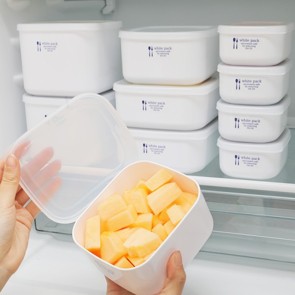 日本进口抗菌保鲜盒密封收纳食品级冰箱专用微波炉饭盒水果便当盒_万家福家居日用生活馆_收纳整理-第1张图片-提都小院