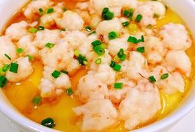 虾滑蒸蛋~最适合小孩子的美食