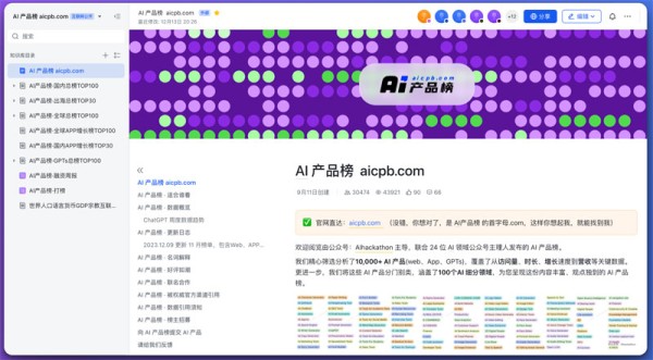 AI产品榜