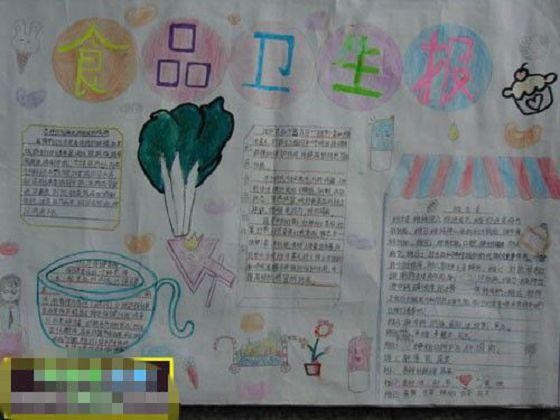 小学生食品安全手抄报内容资料