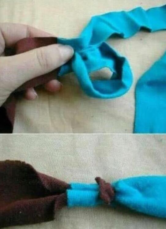 旧衣服旧床单改造地毯教程图解