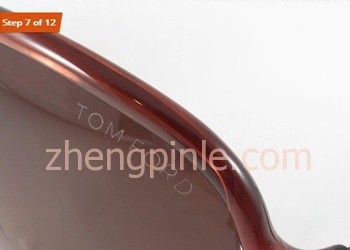 Tom Ford太阳镜的镜片防伪蚀刻