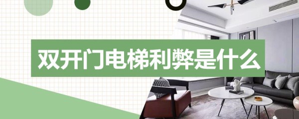 双开门电梯利弊是什么