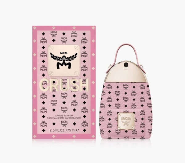 a pink and white bag