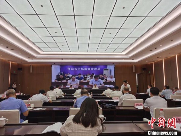 图为浙江省农贸市场和专业市场“五化”改造推进会现场。 中新社记者胡亦心 摄