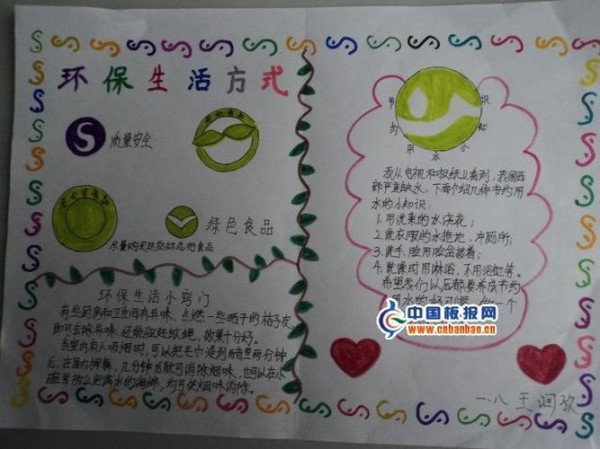 爱地球爱环保手抄报