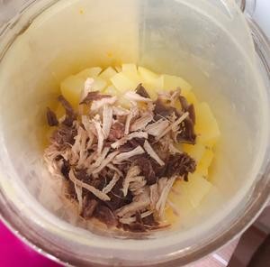 宝宝辅食之鸡肉土豆泥,适合7m+!的做法 步骤4