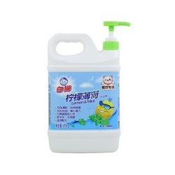 白猫薄荷洗洁精大桶家用厨房洗涤剂去油污洗碗液洗洁精瓜果1.5KG