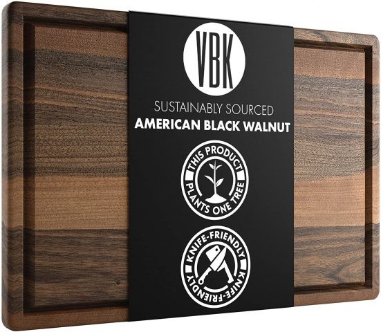 最安全健康的砧板:Virginia Boys Kitchens Walnut Wood Cutting Board