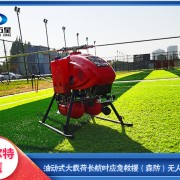 防汛抗洪无人直升机 洪水中营救被困人员