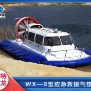 可行驶在水面 陆地 冰面 沼泽的救灾气垫船