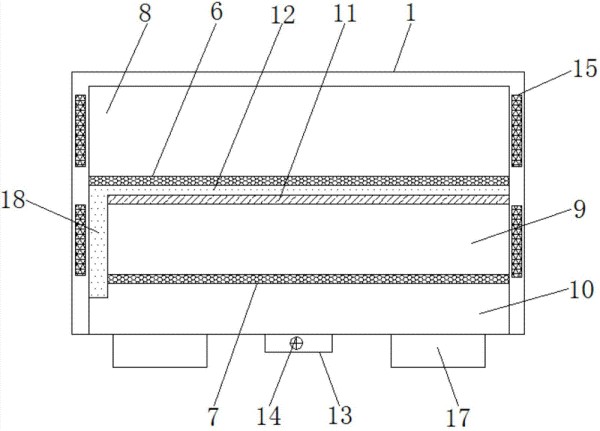 一种具有防污染和防积水功能的厨房用具收纳盒的制作方法