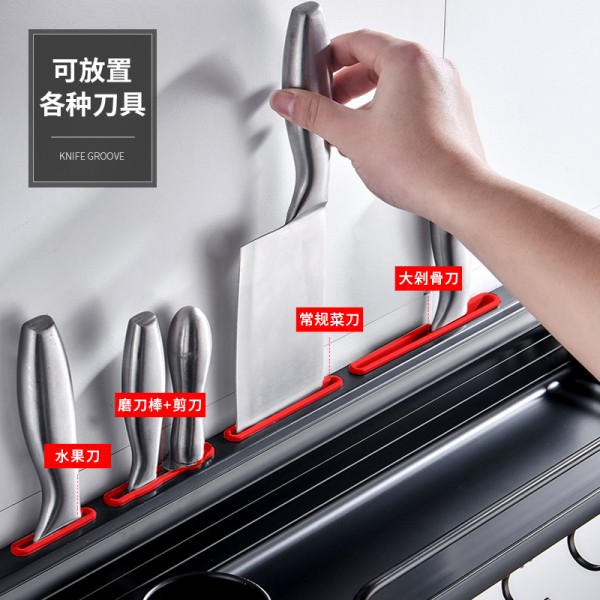 厨房置物架壁挂式免打孔烘焙精灵刀架子用品家用 刀架