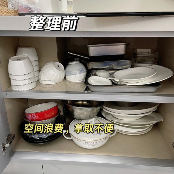 透明抽屉式带收纳筐轮