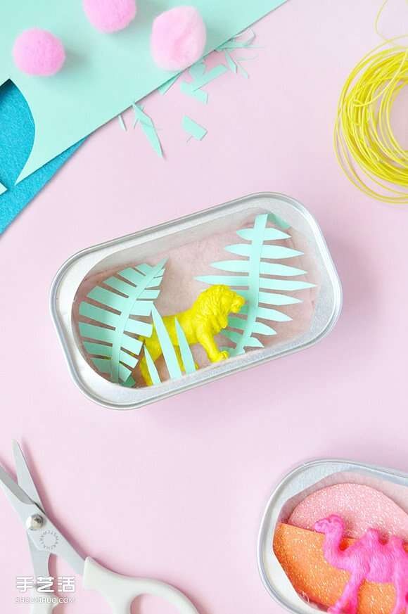 罐头盒废物利用DIY制作童话书般的小手工艺品 - www.shouyihuo.com